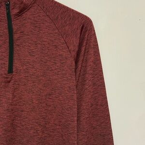 Men's Half-Zip Performance Sweater - Burgundy Heather